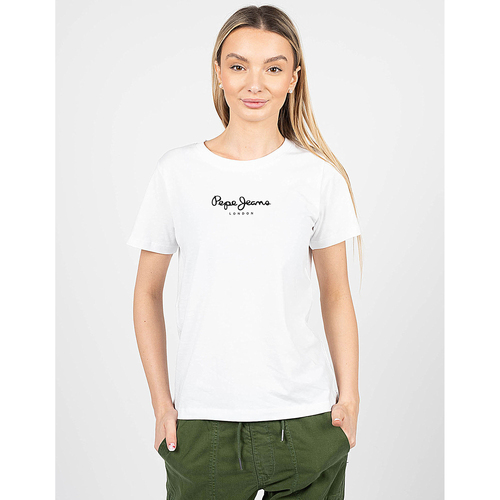 vaatteet Naiset Lyhythihainen t-paita Pepe jeans PL505292 | Camila Valkoinen