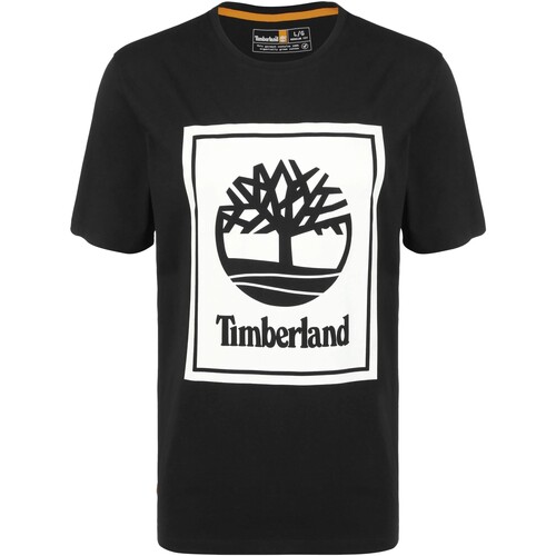 vaatteet Miehet Lyhythihainen t-paita Timberland 208597 Musta