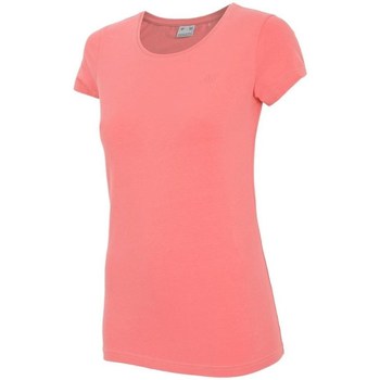 vaatteet Naiset Lyhythihainen t-paita 4F TSD350 Vaaleanpunainen