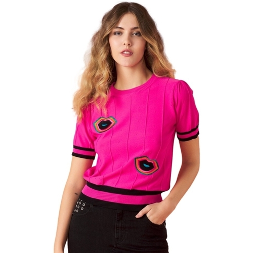 vaatteet Naiset Neulepusero Minueto Knit Kiss - Pink Vaaleanpunainen