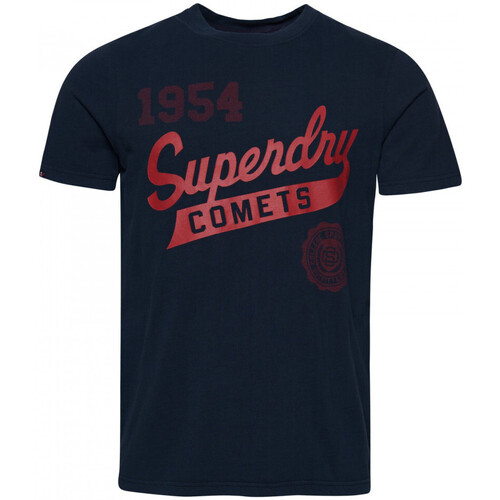 vaatteet Miehet T-paidat & Poolot Superdry Vintage home run Sininen