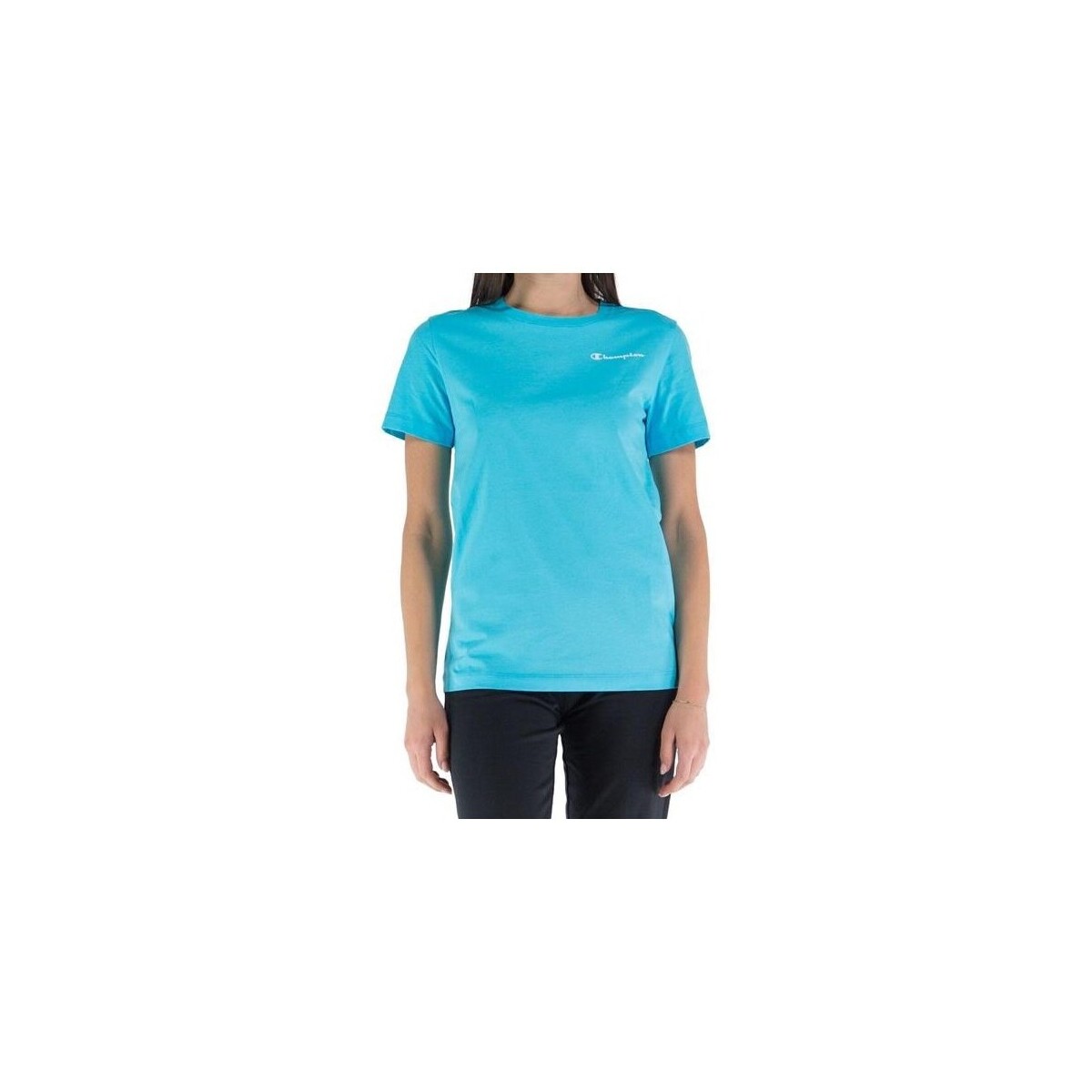 vaatteet Naiset Lyhythihainen t-paita Champion 114912BS128 Sininen