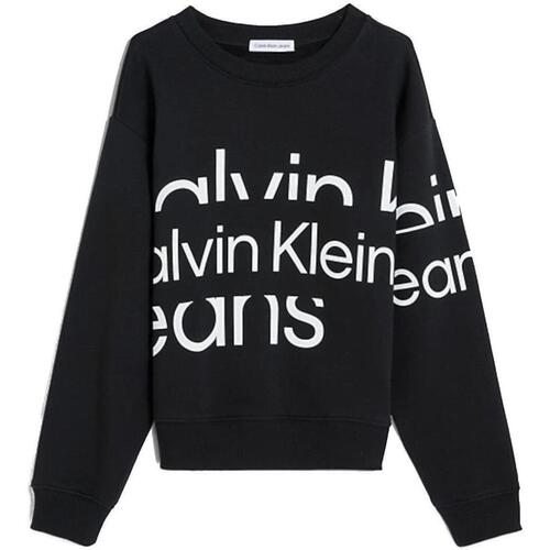 vaatteet Pojat Svetari Calvin Klein Jeans  Musta