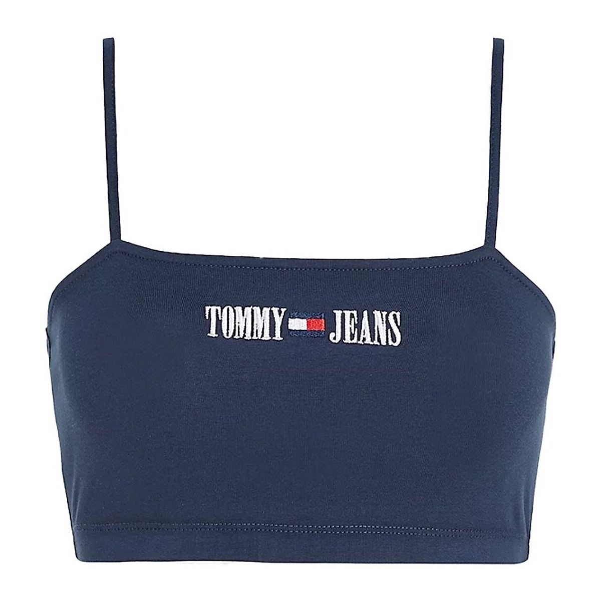 vaatteet Naiset Hihattomat paidat / Hihattomat t-paidat Tommy Jeans DW0DW15458 Sininen