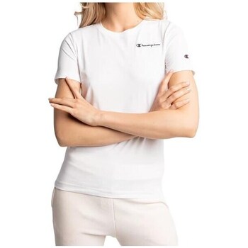 vaatteet Naiset Lyhythihainen t-paita Champion 114912WW001 Valkoinen