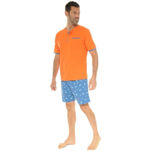 vaatteet Miehet pyjamat / yöpaidat Christian Cane WINSTON Oranssi