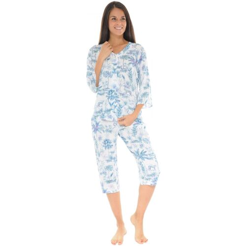 vaatteet Naiset pyjamat / yöpaidat Christian Cane VIKY Sininen