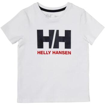 vaatteet Pojat Lyhythihainen t-paita Helly Hansen  Valkoinen