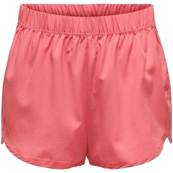 vaatteet Naiset Shortsit / Bermuda-shortsit Only ONPMIRE MW LOOSE WVN SHORTS Vaaleanpunainen