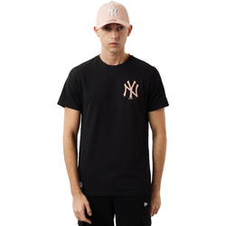 vaatteet Miehet Lyhythihainen t-paita New-Era MLB New York Yankees Tee Musta