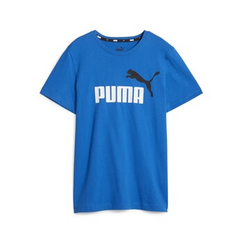 vaatteet Pojat Lyhythihainen t-paita Puma ESS+ 2 COL LOGO TEE B Sininen