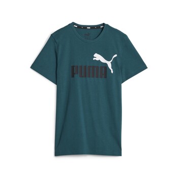 vaatteet Pojat Lyhythihainen t-paita Puma ESS+ 2 COL LOGO TEE B Vihreä / Tumma