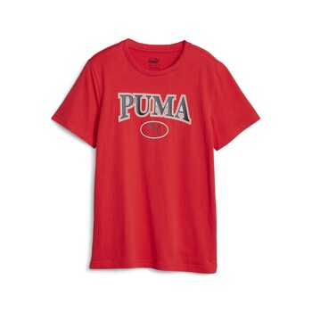 vaatteet Pojat Lyhythihainen t-paita Puma PUMA SQUAD TEE B Punainen