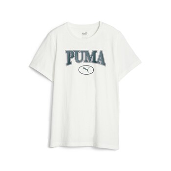 vaatteet Pojat Lyhythihainen t-paita Puma PUMA SQUAD TEE B Valkoinen