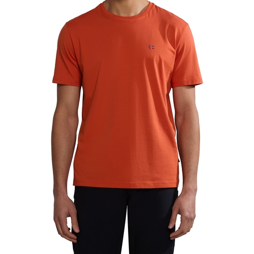 vaatteet Miehet Lyhythihainen t-paita Napapijri 236346 Oranssi