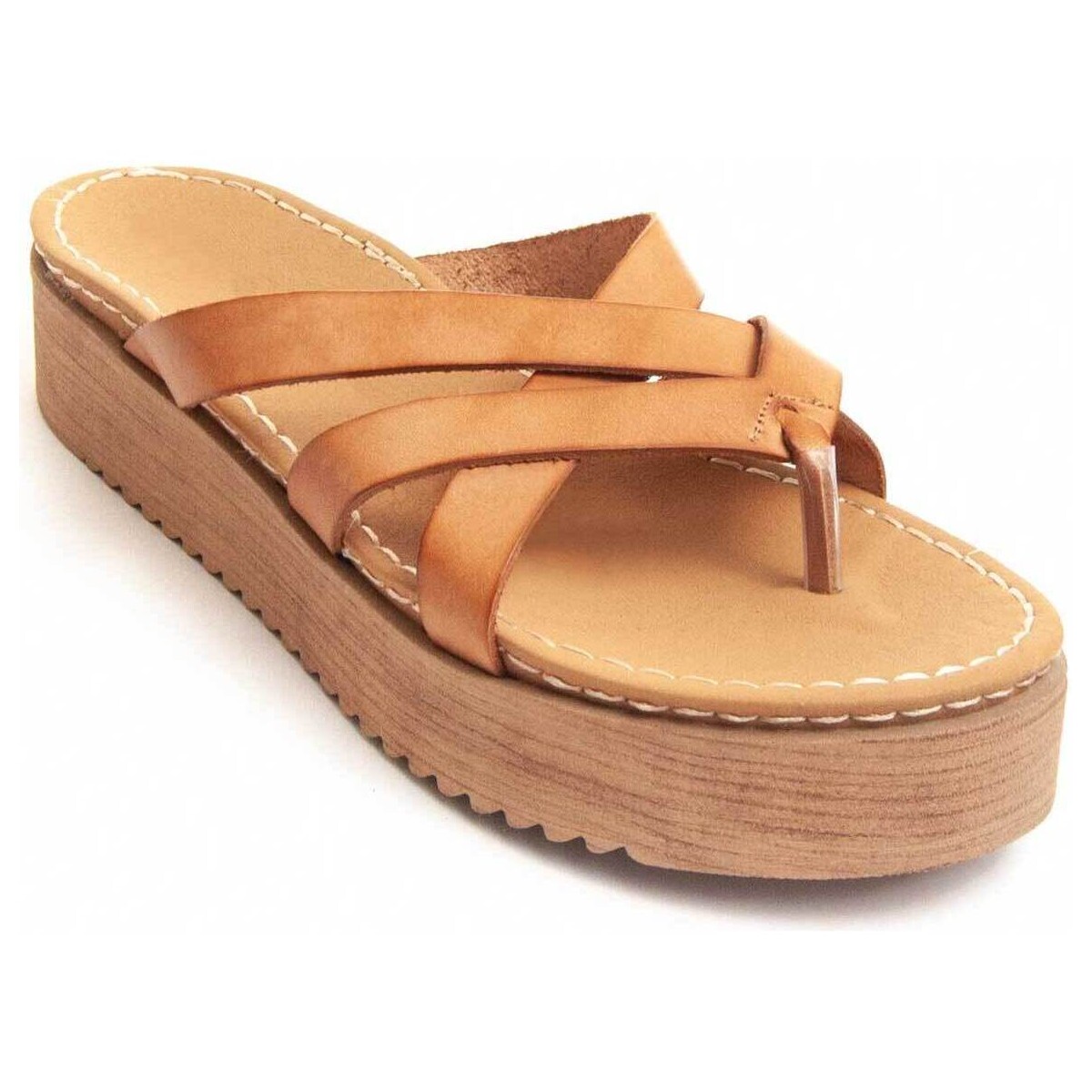 kengät Naiset Sandaalit ja avokkaat Purapiel 80659 Beige