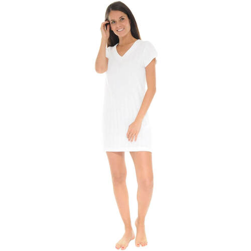 vaatteet Naiset pyjamat / yöpaidat Pilus YOLITA Valkoinen