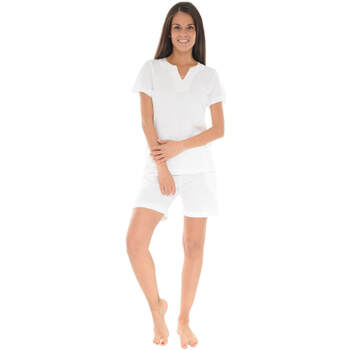 vaatteet Naiset pyjamat / yöpaidat Pilus YACINTHE Valkoinen