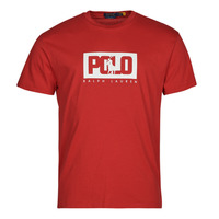 vaatteet Miehet Lyhythihainen t-paita Polo Ralph Lauren T-SHIRT AJUSTE EN COTON LOGO POLO RALPH LAUREN Punainen / Rl / Punainen