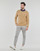 vaatteet Miehet Neulepusero Polo Ralph Lauren PULL COL ROND EN MAILLE TORSADEE Kamelinruskea
