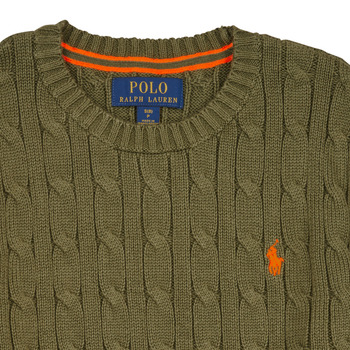 Polo Ralph Lauren LS CABLE CN-TOPS-SWEATER Khaki