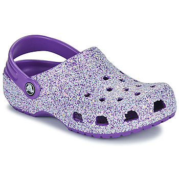 kengät Tytöt Puukengät Crocs Classic Glitter Clog K Violetti