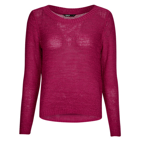 vaatteet Naiset Neulepusero Only ONLGEENA XO L/S PULLOVER KNT Vaaleanpunainen
