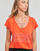 vaatteet Naiset Lyhythihainen t-paita Only ONLKELLY S/S V-NECK TOP BOX CS JRS Oranssi