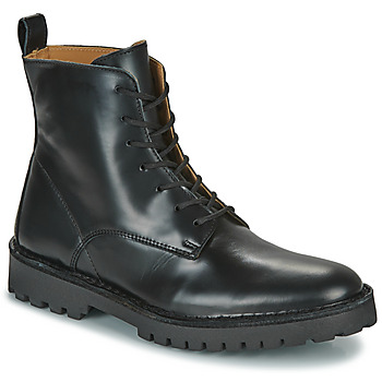 kengät Miehet Bootsit Selected SLHRICKY LEATHER LACE-UP BOOT Musta