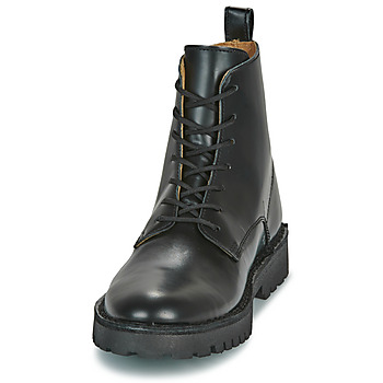 Selected SLHRICKY LEATHER LACE-UP BOOT Musta