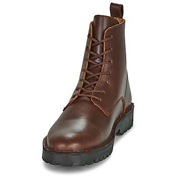 Selected SLHRICKY LEATHER LACE-UP BOOT Ruskea