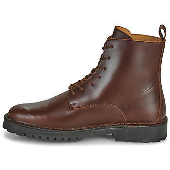 Selected SLHRICKY LEATHER LACE-UP BOOT Ruskea
