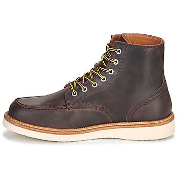 Selected SLHTEO NEW LEATHER MOC-TOE BOOT Ruskea