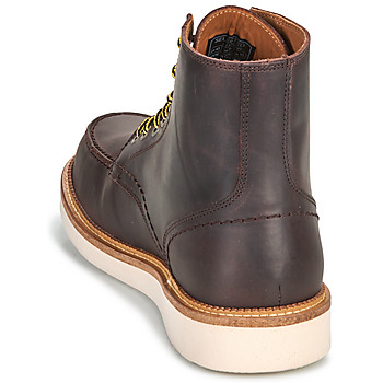 Selected SLHTEO NEW LEATHER MOC-TOE BOOT Ruskea