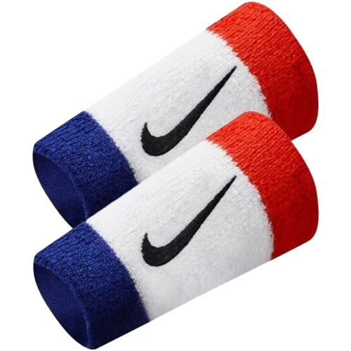 Asusteet / tarvikkeet Urheiluvarusteet Nike Swoosh Double Wide Wristbands Valkoinen