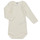 vaatteet Lapset pyjamat / yöpaidat Petit Bateau BODY US ML CUR DE BEURRE PACK X3 Valkoinen