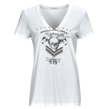 vaatteet Naiset Lyhythihainen t-paita Ikks BX10575 Valkoinen