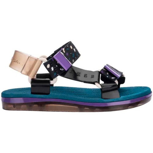 kengät Naiset Sandaalit ja avokkaat Melissa Papete+Rider - Blue/Purple/Beige Monivärinen