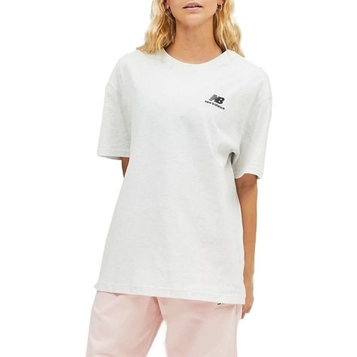 vaatteet Naiset T-paidat & Poolot New Balance UNISSENTIALS TEE Harmaa