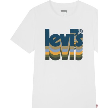 vaatteet Tytöt Lyhythihainen t-paita Levi's 212103 Valkoinen