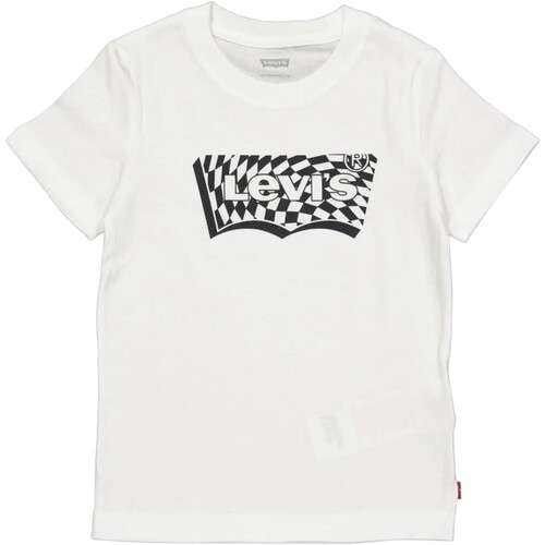 vaatteet Tytöt Lyhythihainen t-paita Levi's 208432 Valkoinen