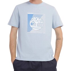 vaatteet Miehet Lyhythihainen t-paita Timberland 212171 Sininen