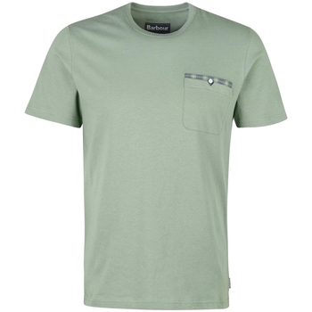 vaatteet Miehet T-paidat & Poolot Barbour Tayside T-Shirt - Agave Green Vihreä