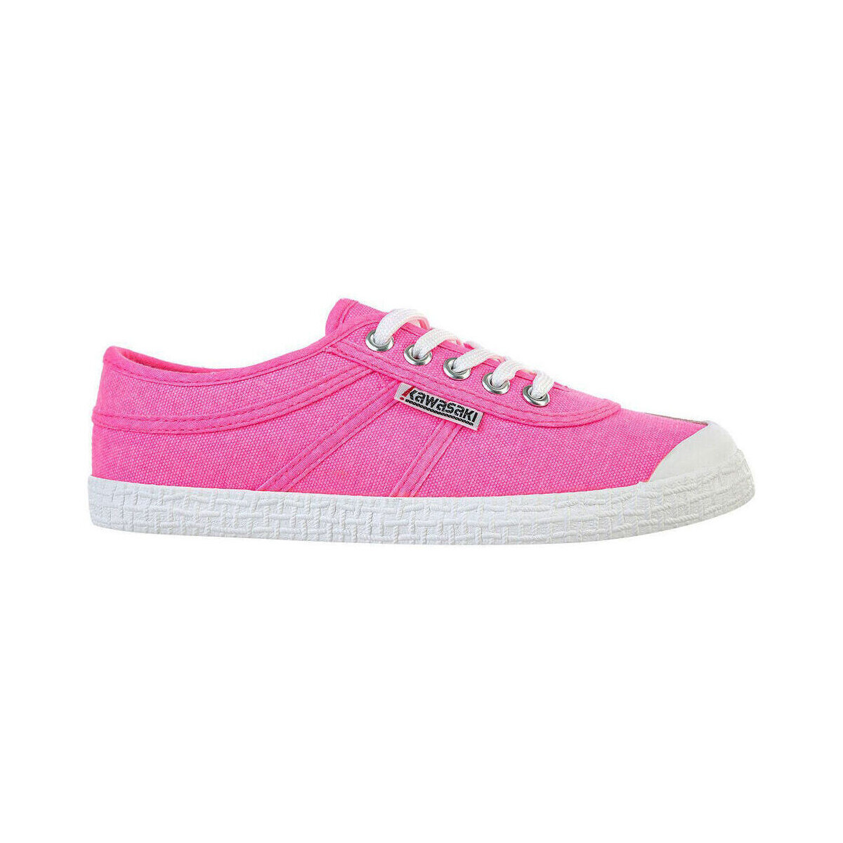 kengät Naiset Tennarit Kawasaki Original Neon Canvas Shoe K202428 4014 Knockout Pink Vaaleanpunainen