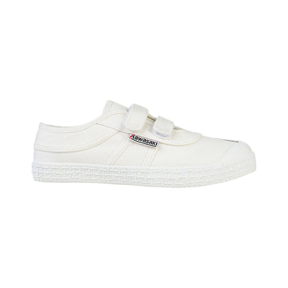 kengät Lapset Tennarit Kawasaki Original Kids Shoe W/velcro K202432 1002S White Solid Valkoinen