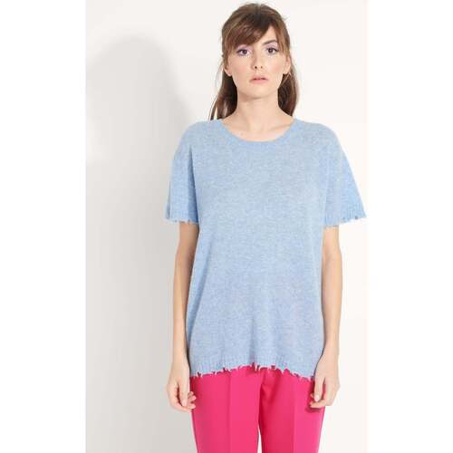 vaatteet Naiset Lyhythihainen t-paita Studio Cashmere8 AVA 6 Sininen