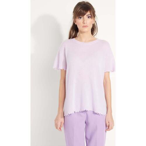 vaatteet Naiset Lyhythihainen t-paita Studio Cashmere8 AVA 6 Violetti