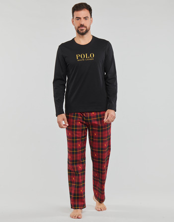 Polo Ralph Lauren L/S PJ SLEEP SET Musta / Punainen