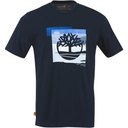 vaatteet Miehet Lyhythihainen t-paita Timberland 213102 Sininen