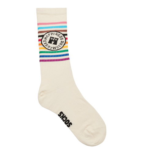 Asusteet / tarvikkeet Korkeavartiset sukat Happy socks PRIDE HAPPINESS Valkoinen
